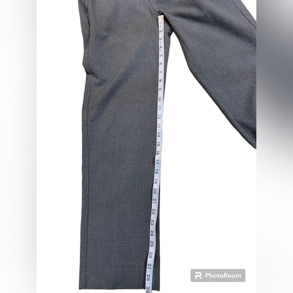 Lands' End Women's Dress Pants Gray Polyester Blend Size 4 - Picture 9 of 10